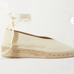 Castaner Cream Espadrille Shoes with Jute Sole